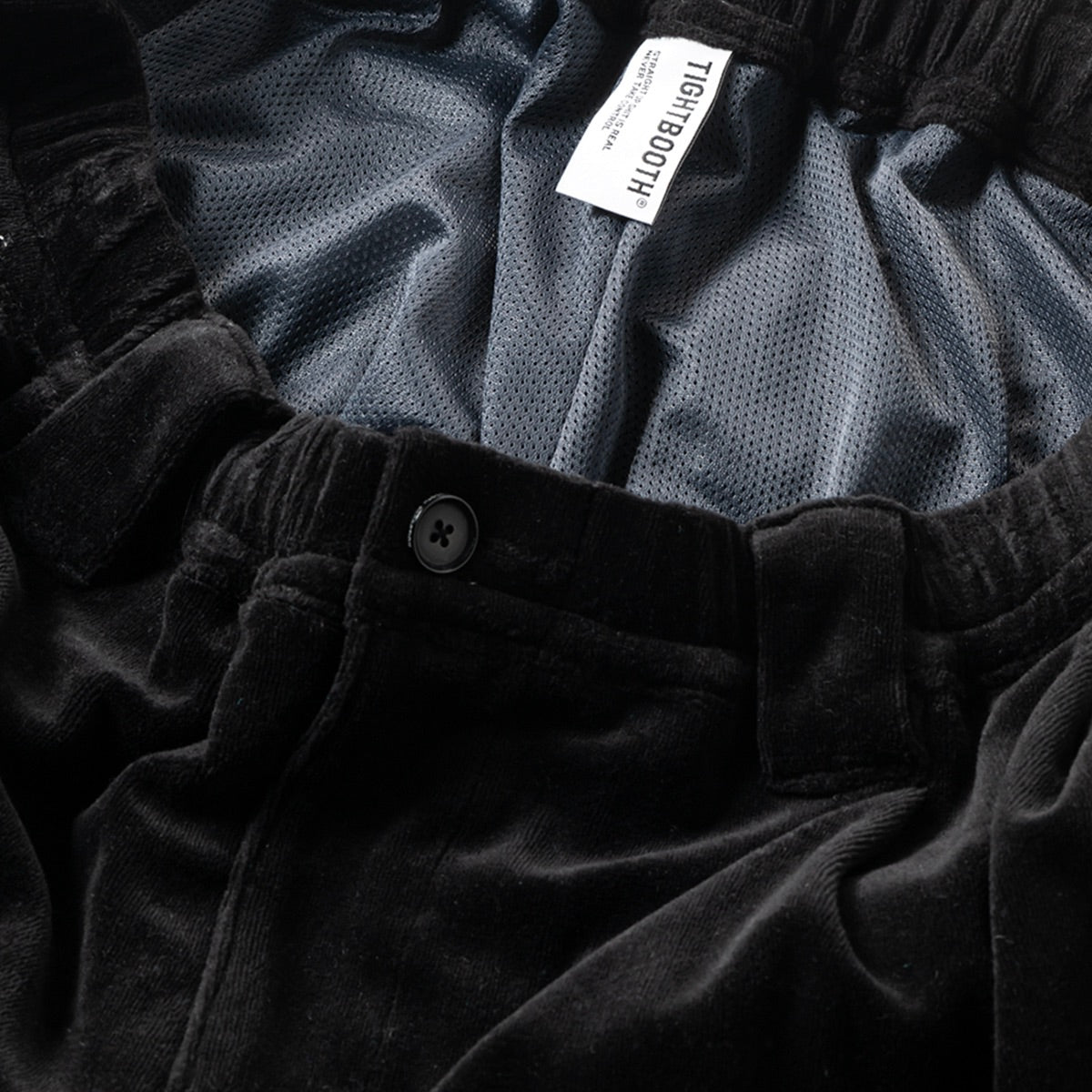 VELOUR PIPING BALLOON PANTS