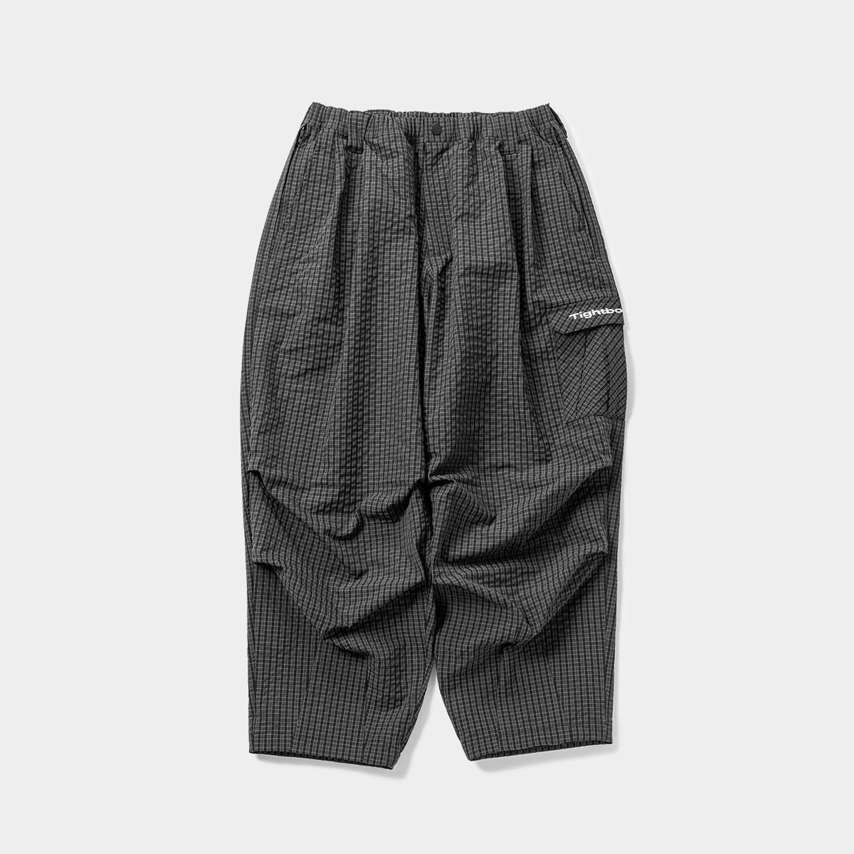 RIPPLE PLAID BALLOON PANTS