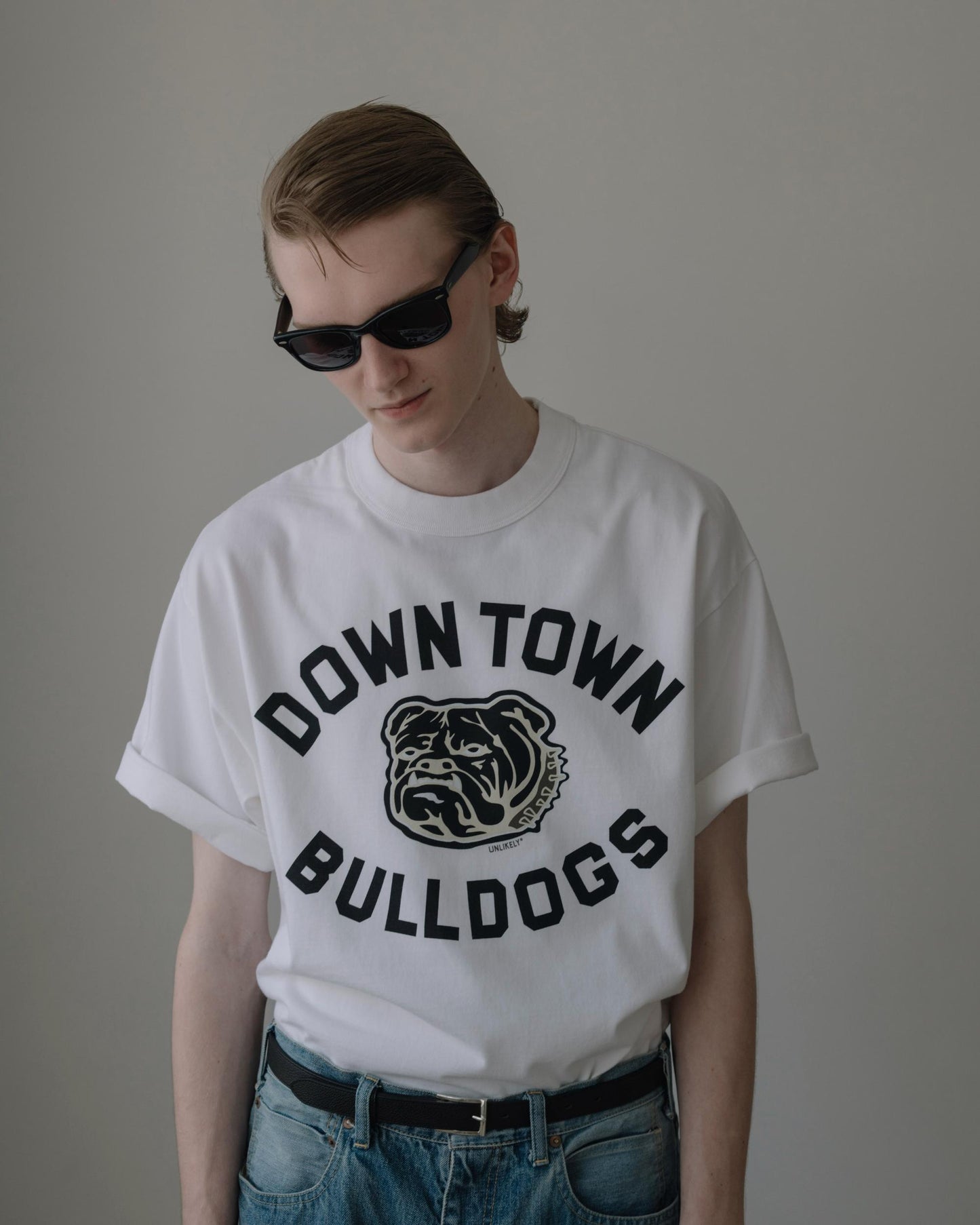 Unlikely Authentic Graphic Tee "BULLDOGS" White