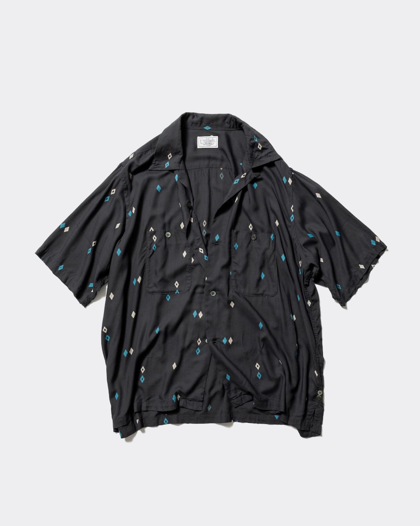 Unlikely Rayon Shirts S/S Argyle Charcoal