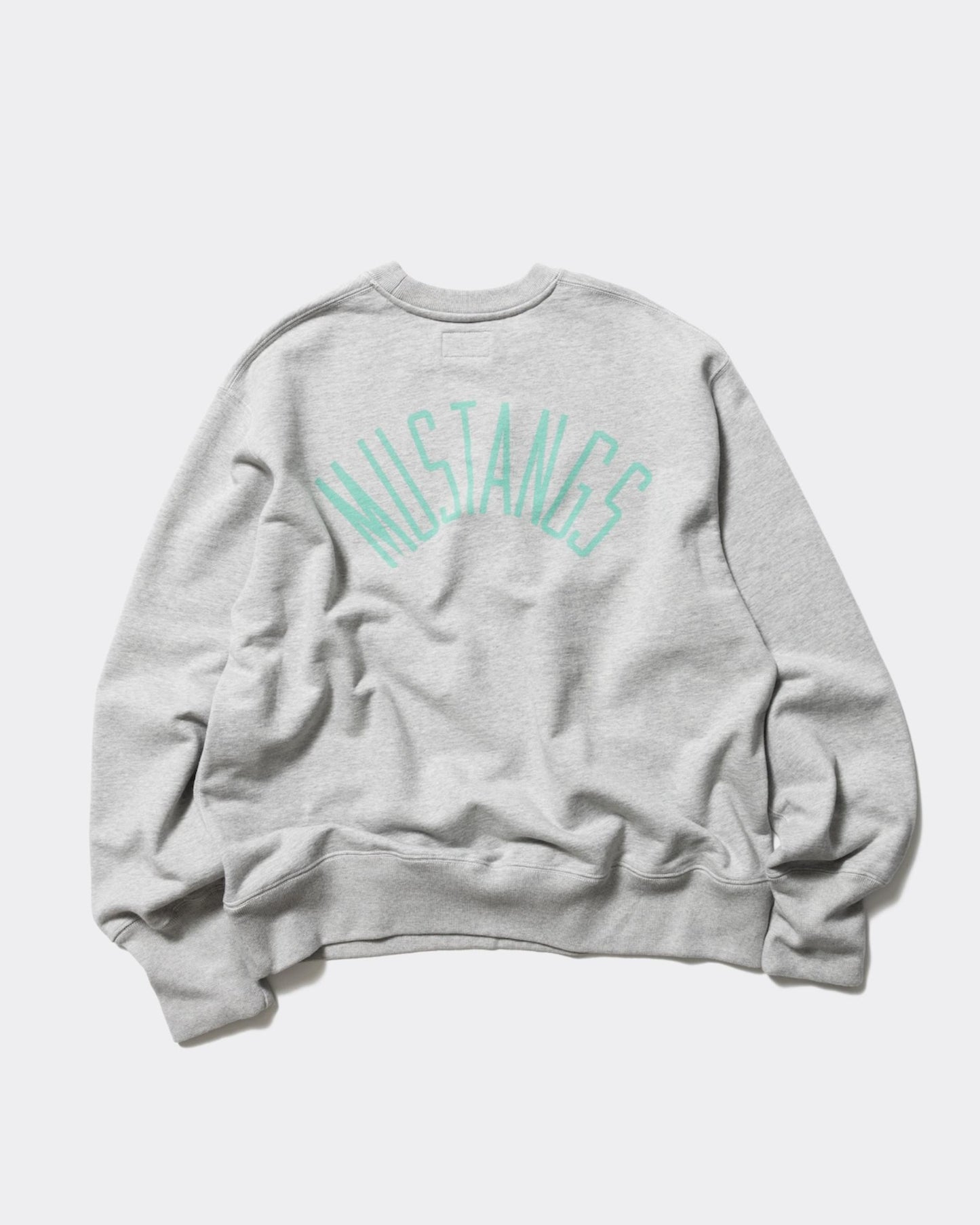 Unlikely Simple Sweat Crew "MUSTANGS"  GRAY