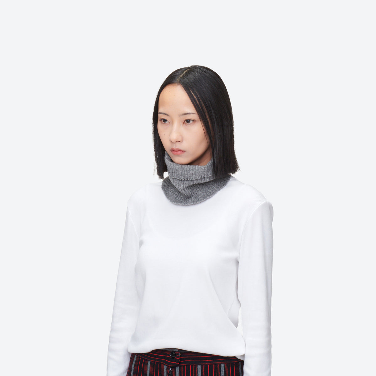 CASHMERE KNIT NECK WARMER