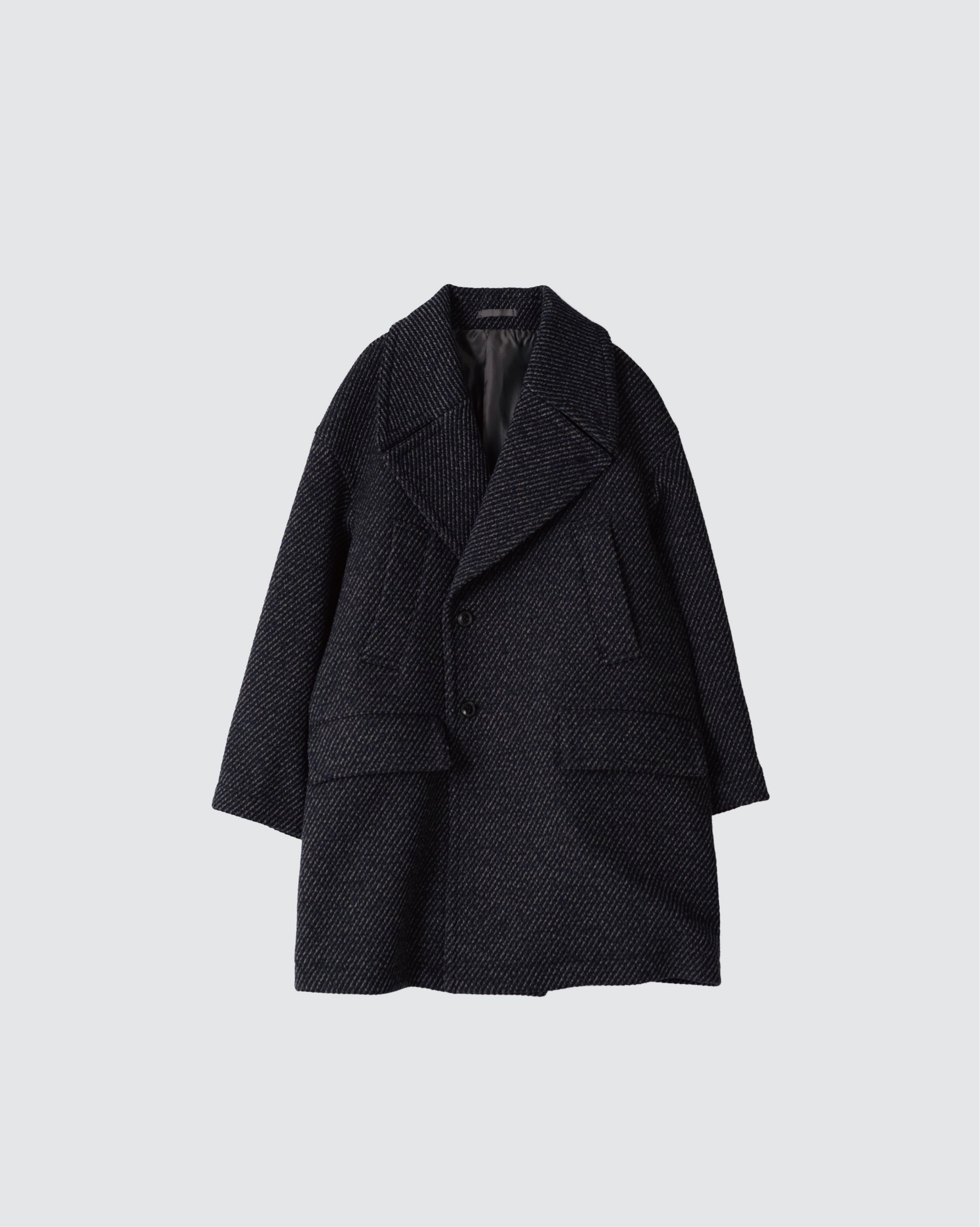 DOUBLE BREASTED HALF COAT NAVY – TIME AFTER TIME