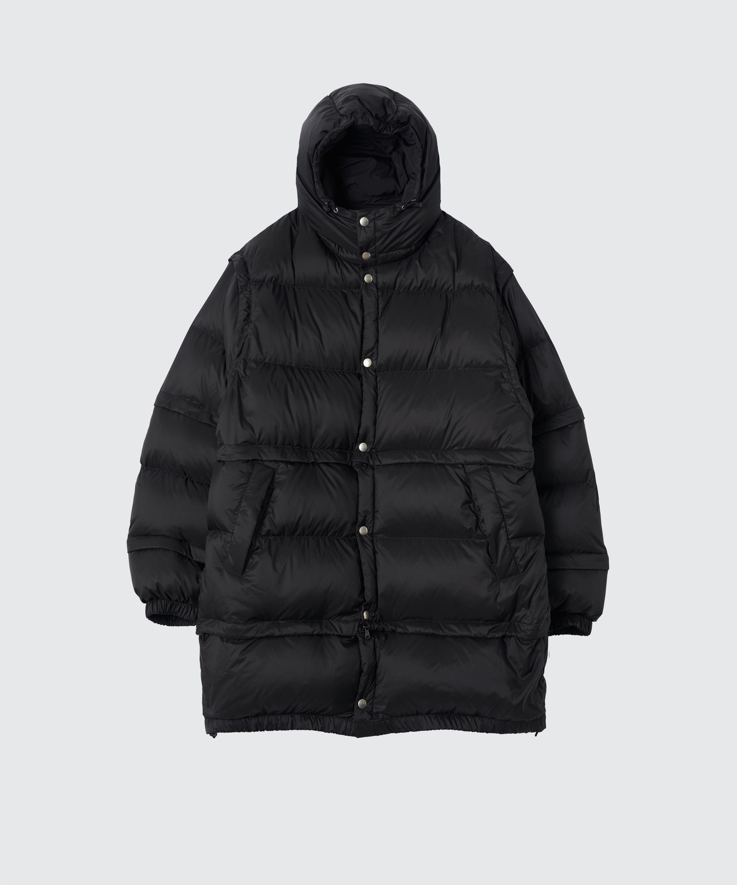 MULTI DETACHABLE RV DOWN JACKET  BLACK