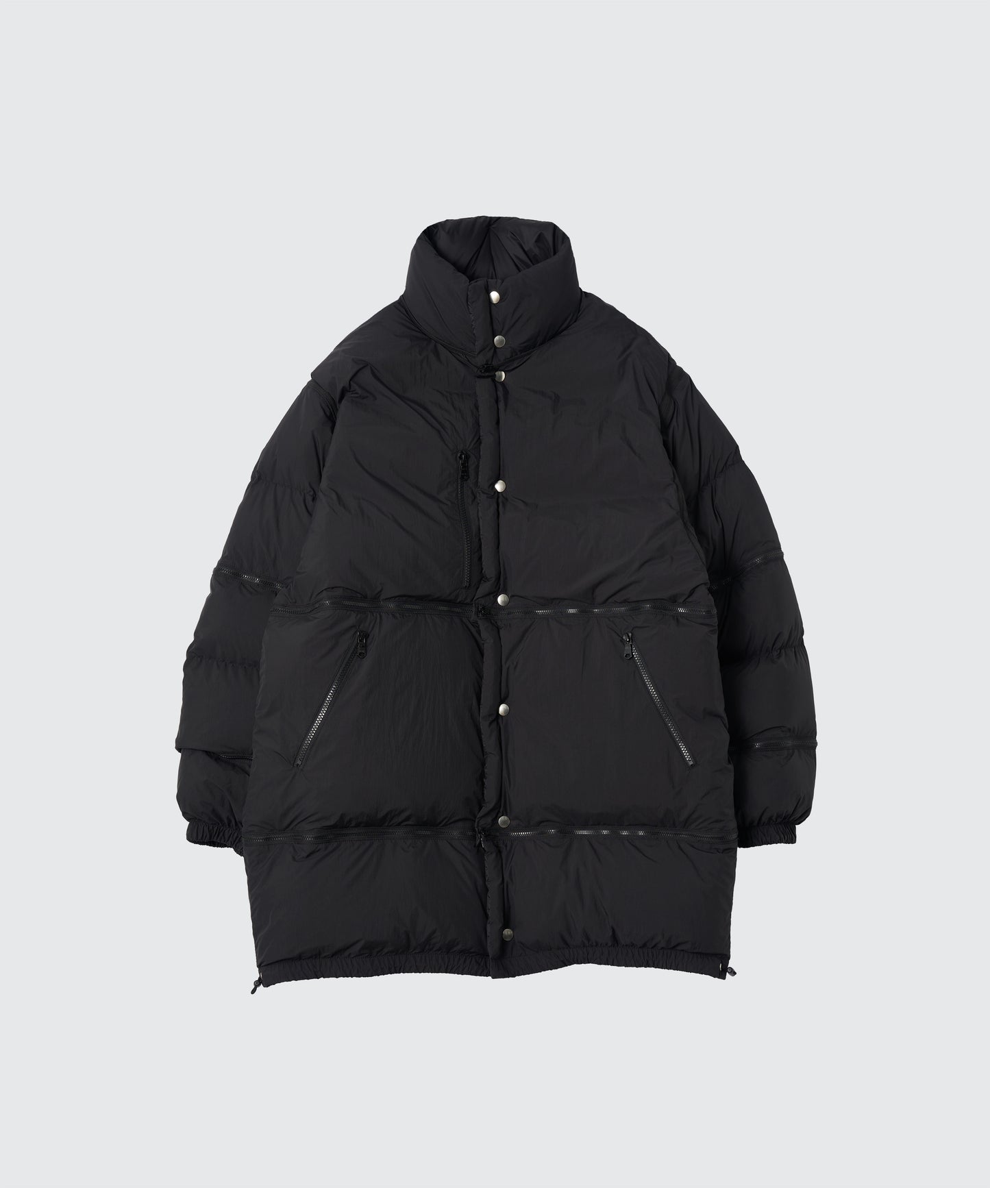 MULTI DETACHABLE RV DOWN JACKET  BLACK