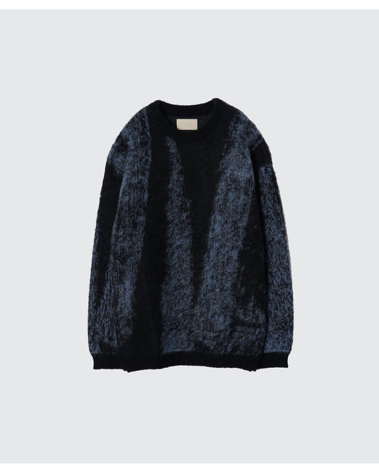 JACQUARD MOHAIR SWEATER  BLUE