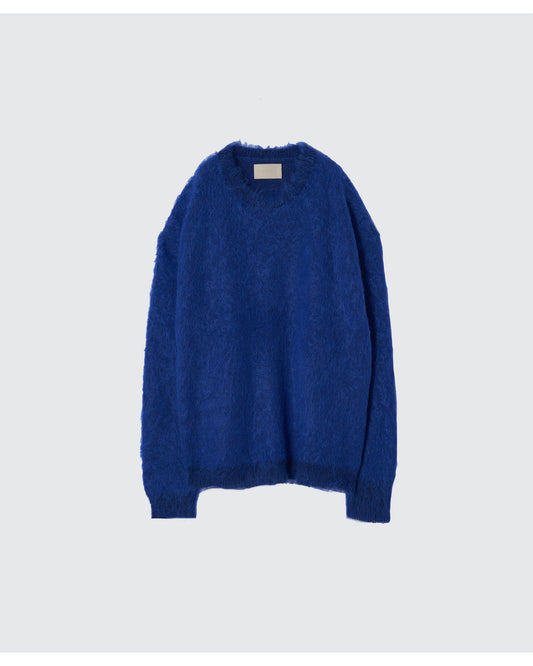 BRUSHED MOHAIR SWEATER  ROYAL BLUE