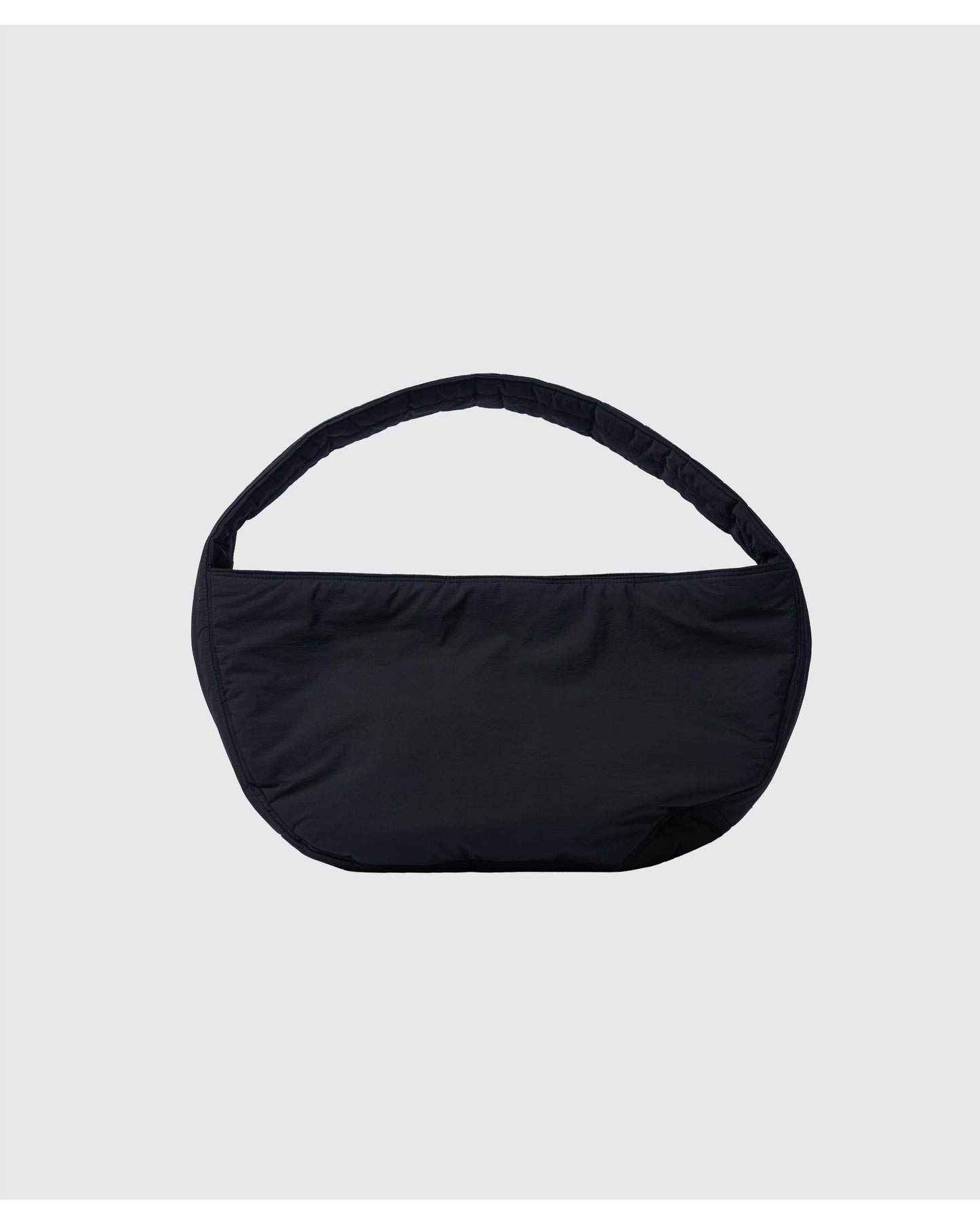 NYLON PUFFER SHOULDER BAG BLACK