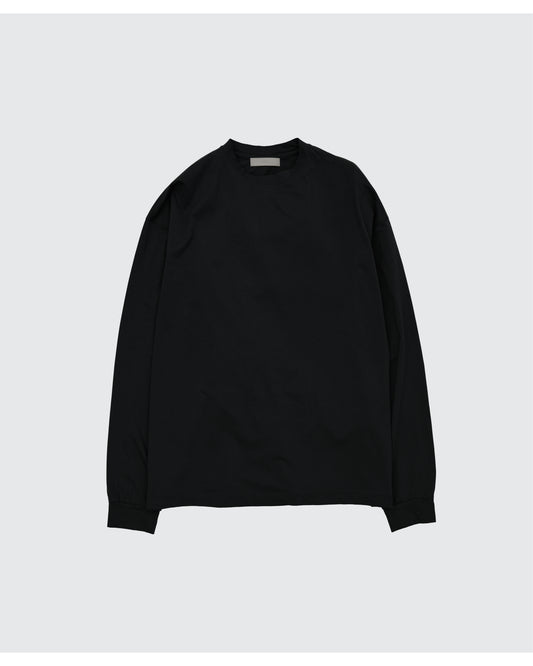 Suvin Cotton YOKE T-shirt Long Sleeves BLACK