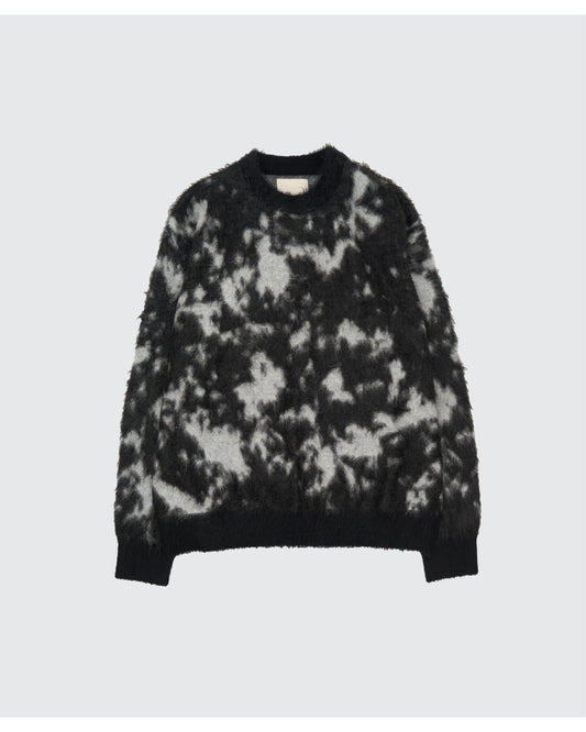 Kid Mohair Jacquard Sweater  KOMOREBI