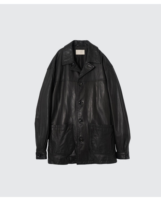 GOAT LEATHER CAR COAT