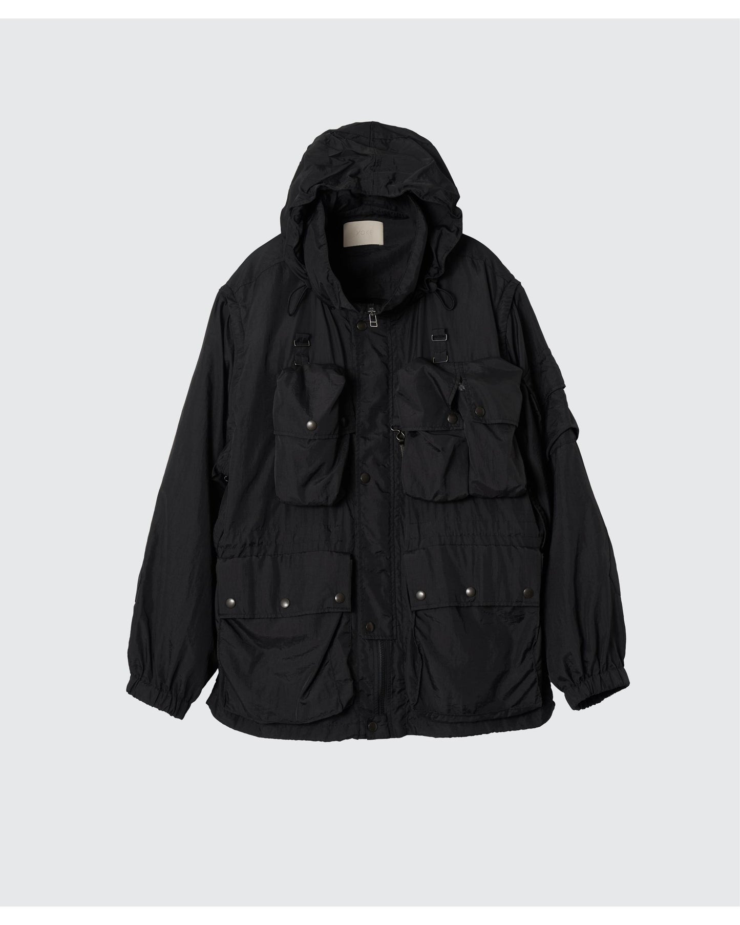 NYLON MULTI POCKETS DETACHABLE UTILITY BLOUSON