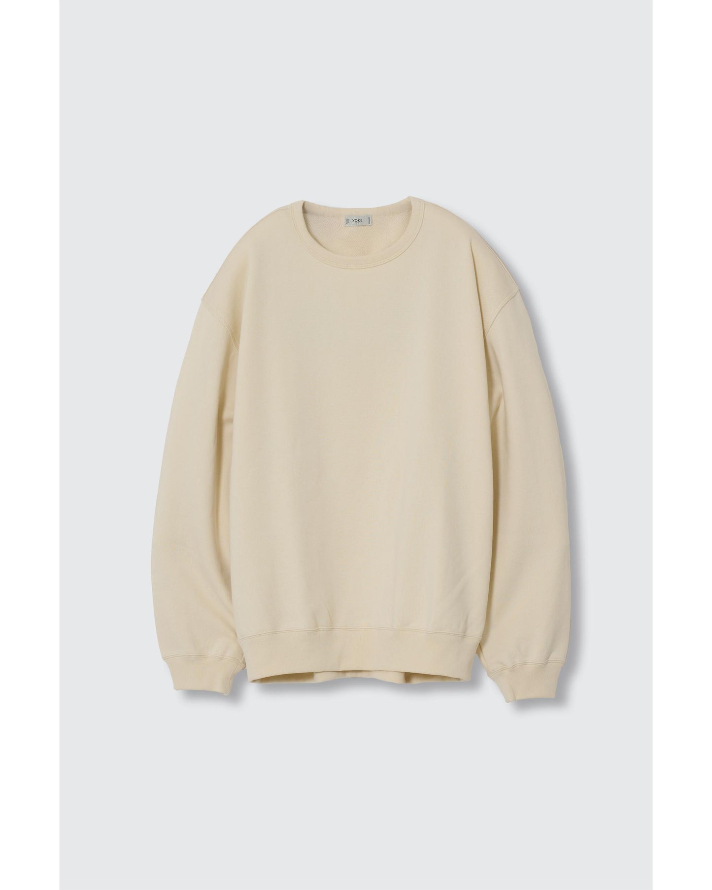 Suvin Cotton Sweat Shirt Ecru