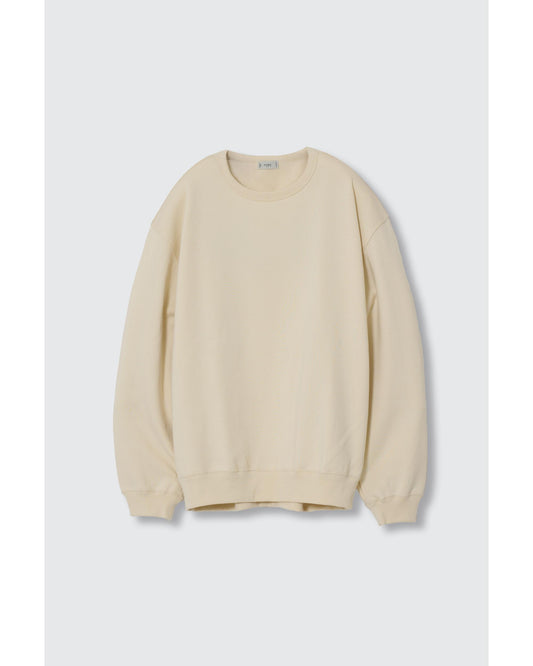 Suvin Cotton Sweat Shirt Ecru