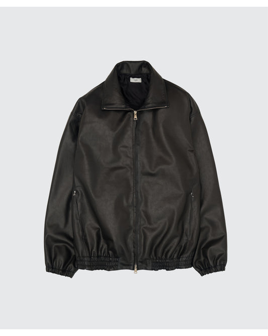Carf Leather Truck Jacket BLACK