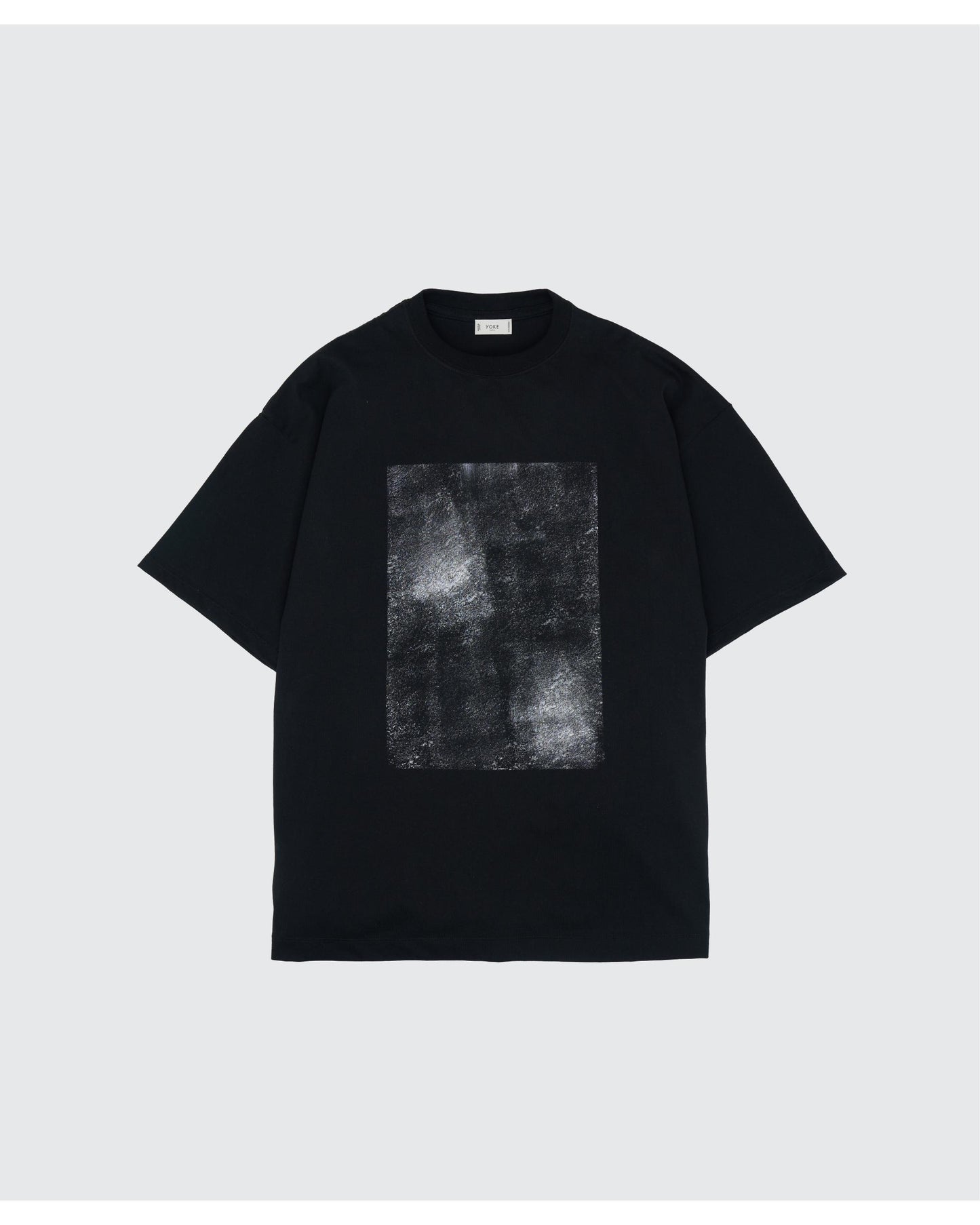 Abstract Hand Painted T-shirt  BLACK_RUB
