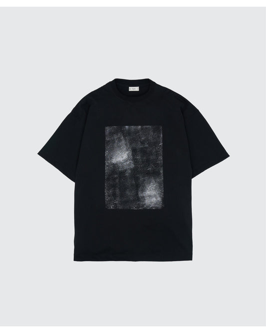 Abstract Hand Painted T-shirt  BLACK_RUB