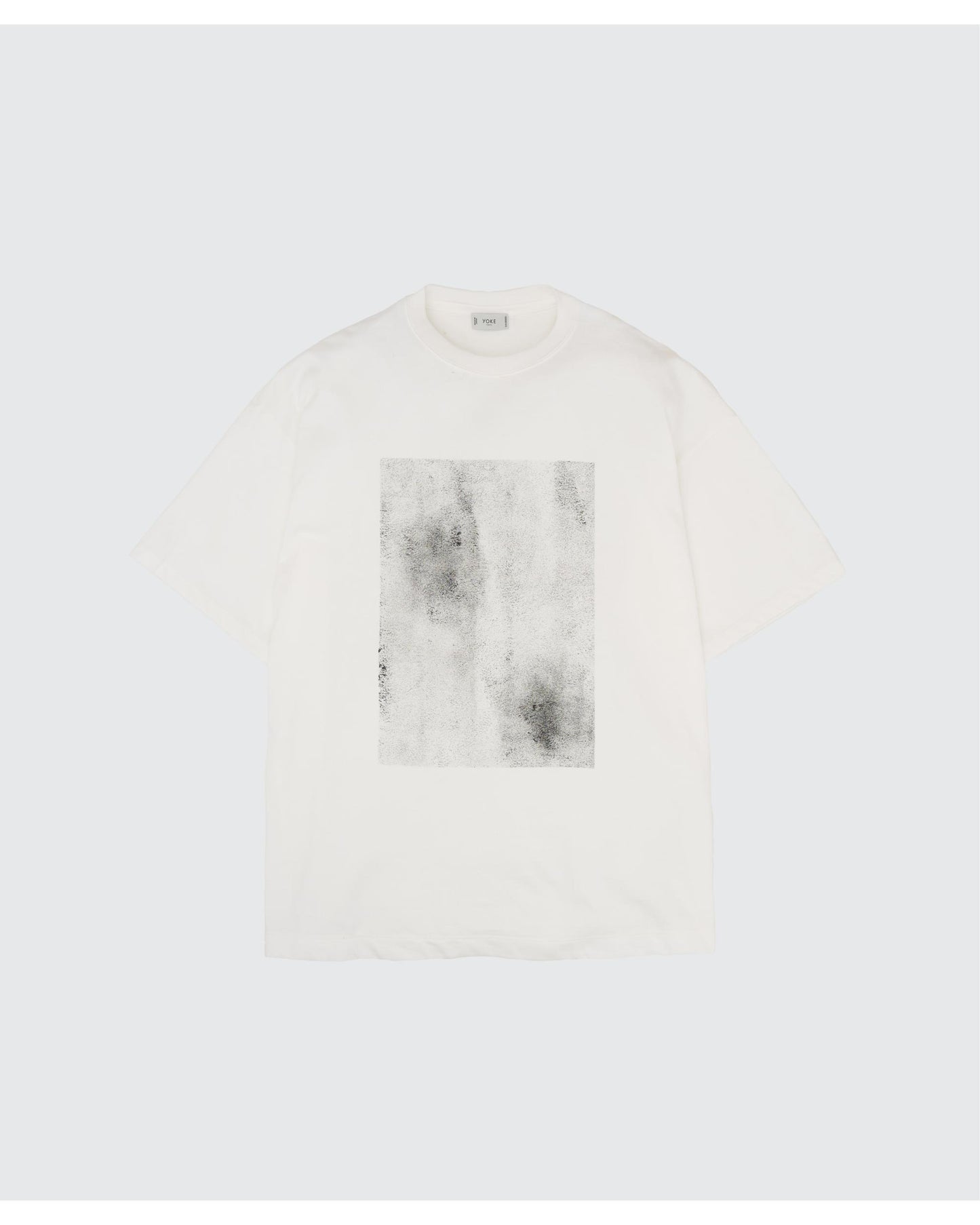 Abstract Hand Painted T-shirt  WHITE_RUB
