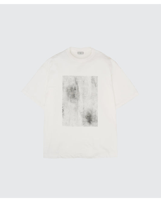 Abstract Hand Painted T-shirt  WHITE_RUB