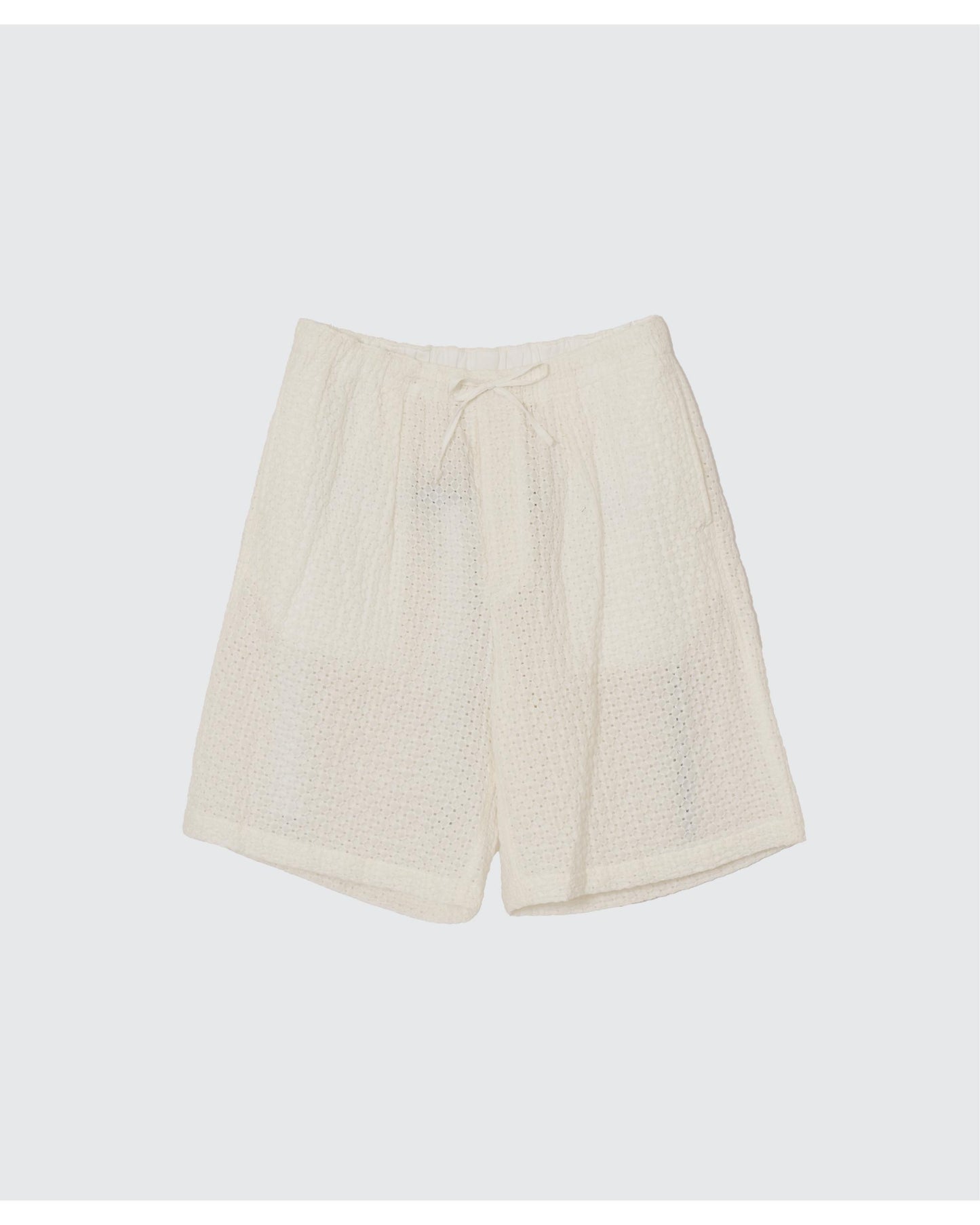 EMBROIDERY EASY SHORTS  WHITE