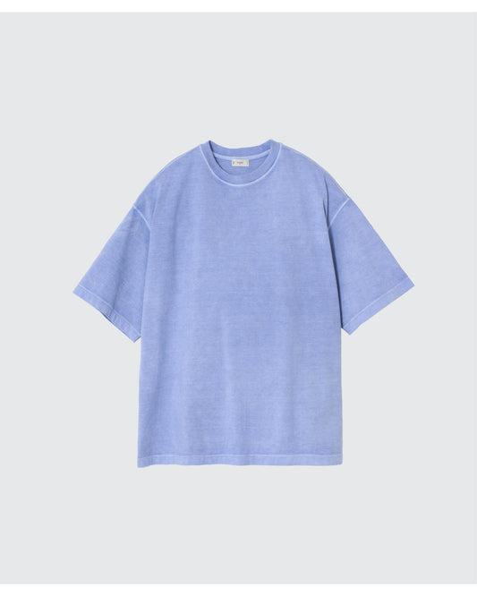 GARMENT-DYED YOKE T-SHIRT  SAX