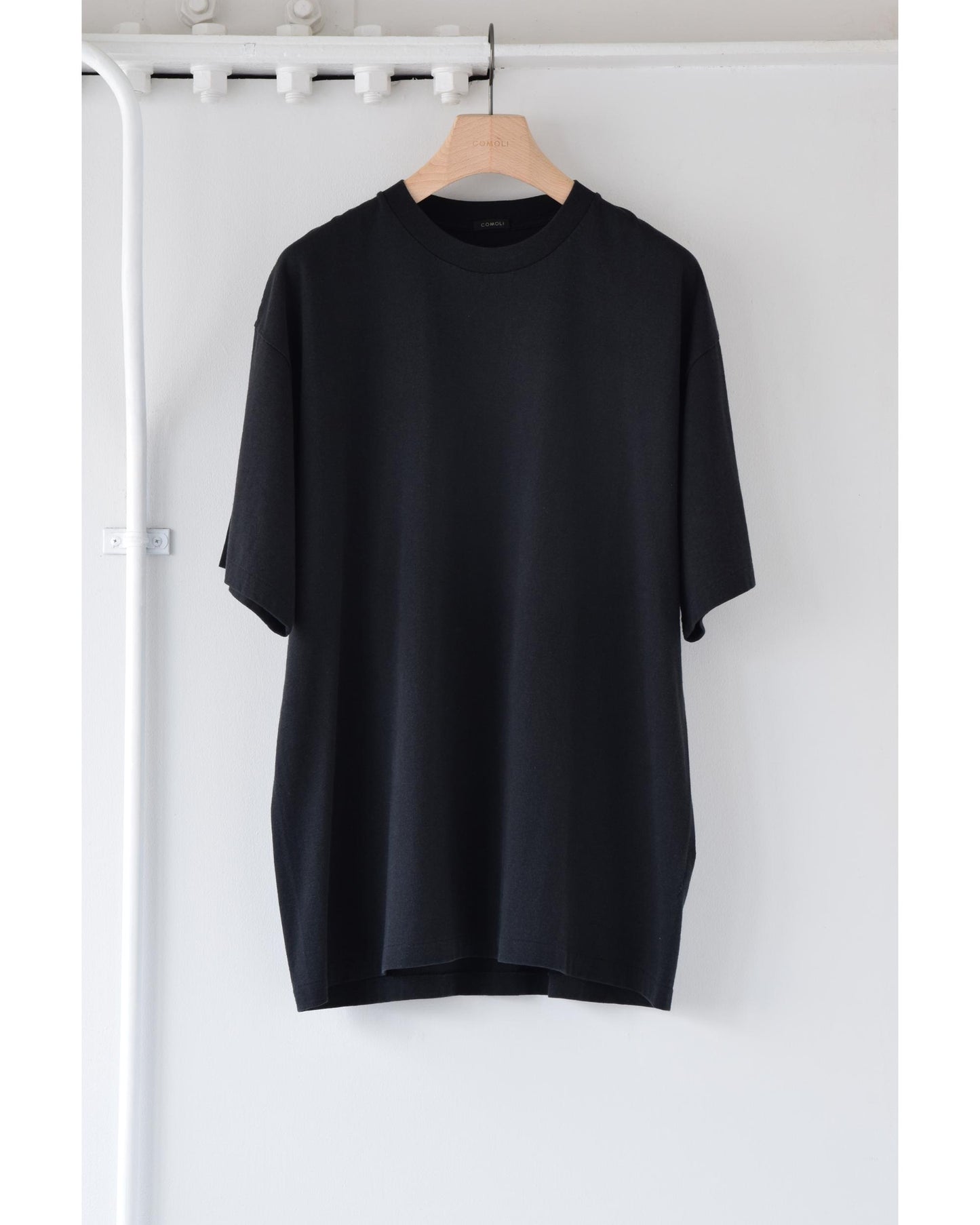 コットンジャージ 半袖Tシャツ FADE BLACK