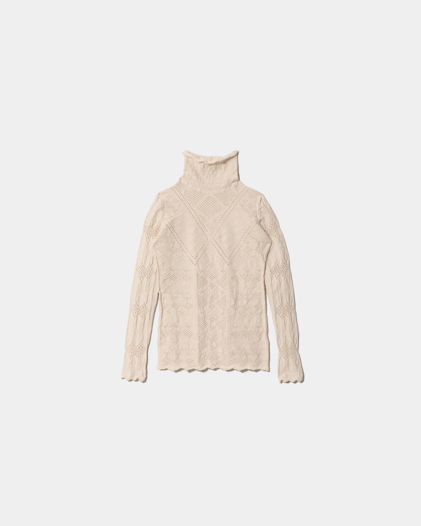 stretchy cotton lace pullover