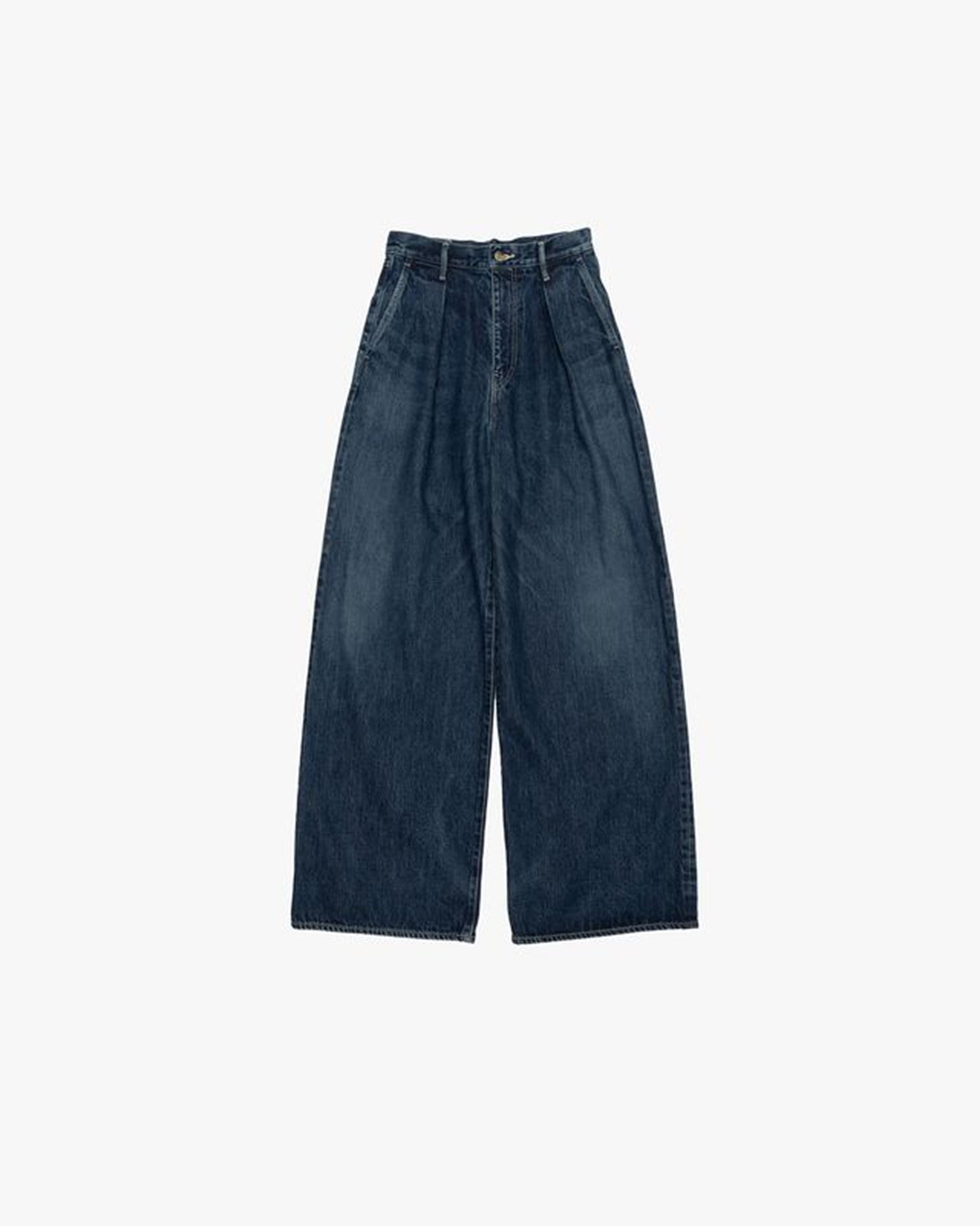Selvage Denim Two Tuck Wide Pants