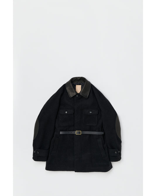 collar jacket black