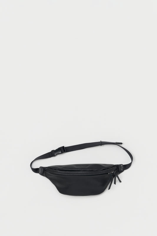 cow waist pouch bag BLACK