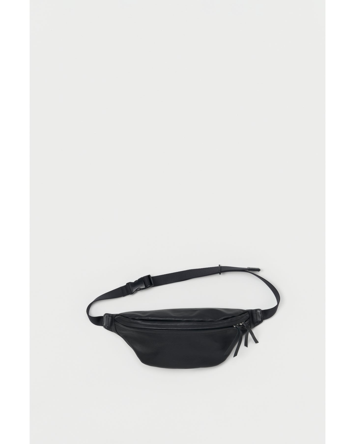 cow waist pouch bag black