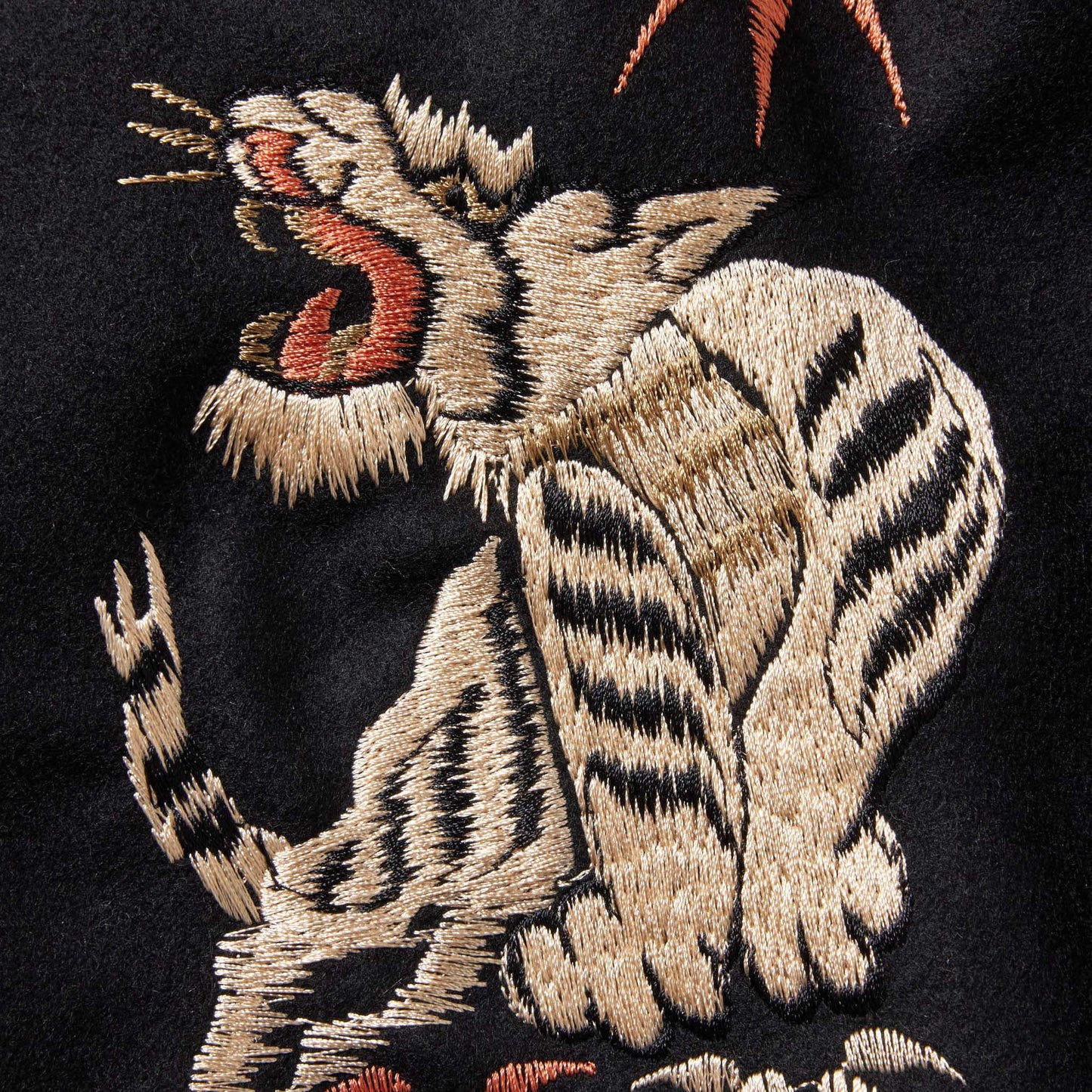 WOOL MELTON SOUVENIR JACKET “TIGER HEAD” 15552