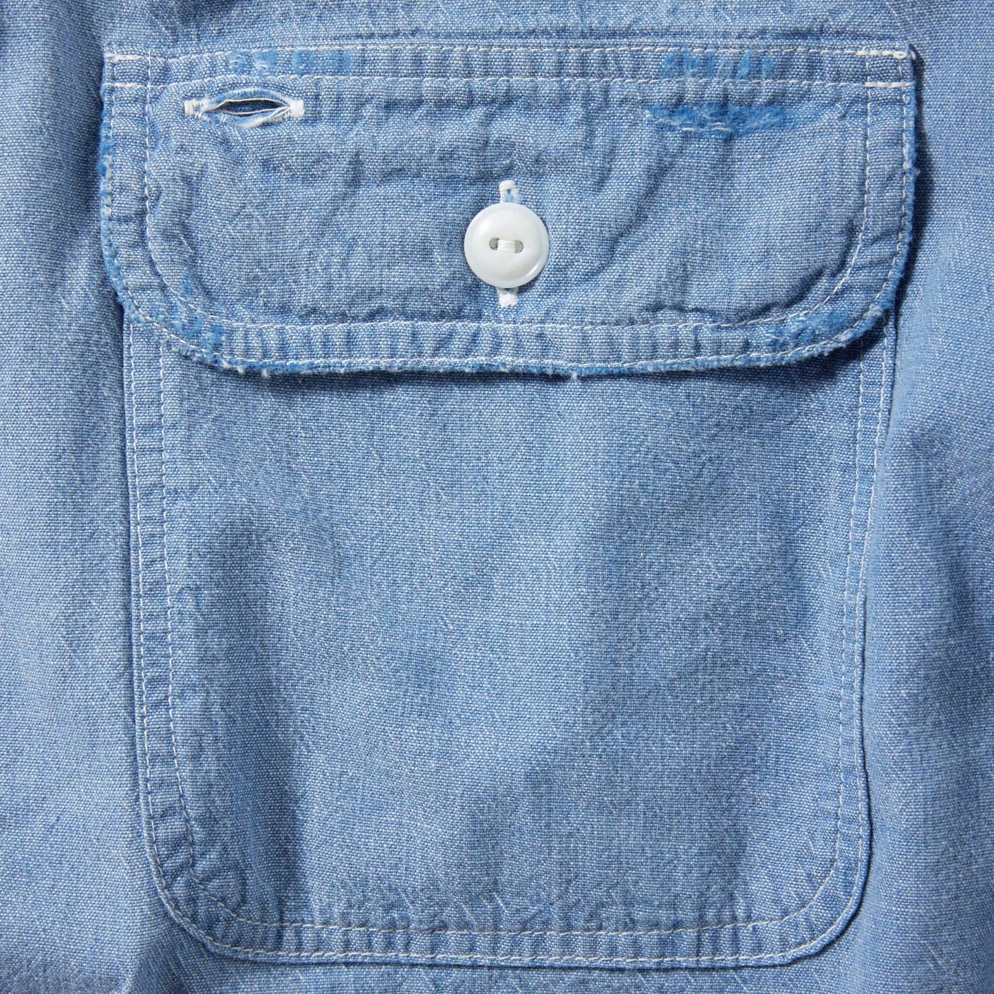 CHAMBRAY L/S WORK SHIRT DAMAGE WASHED 29345