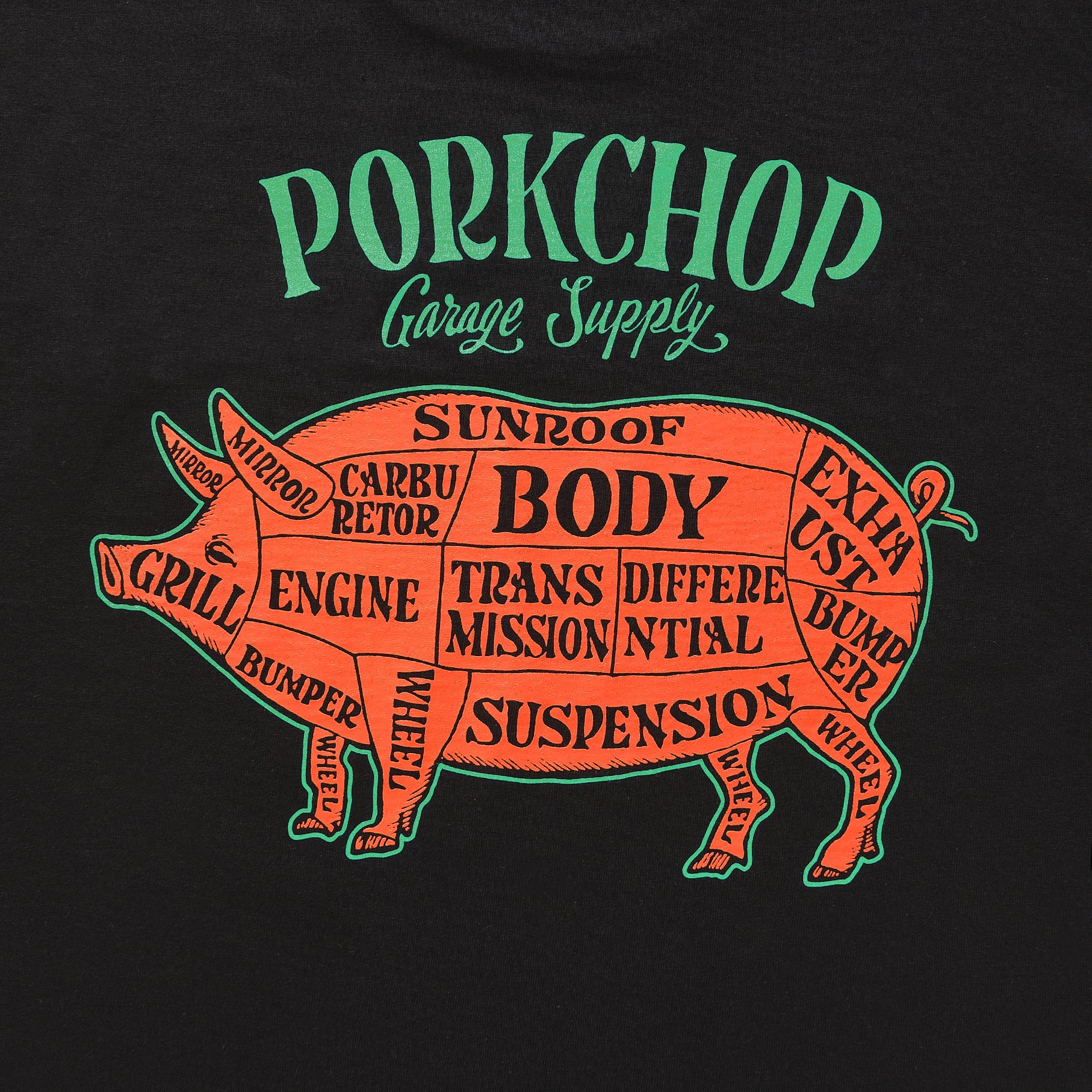 PORK BACK TEE BLACK – TIME AFTER TIME