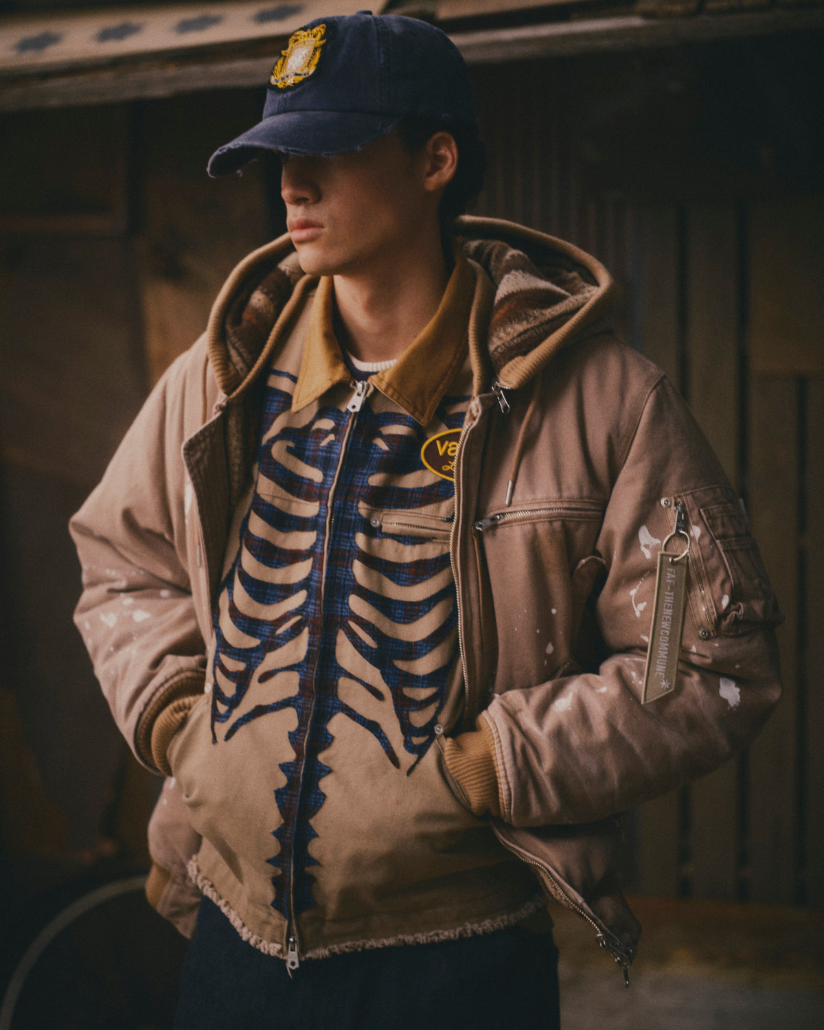 VANSON × FAF Canvas Bone Jacket