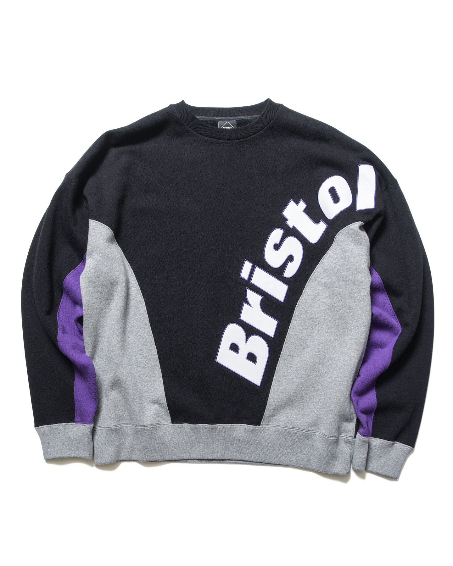 BIG LOGO PANELED CREWNECK SWEAT