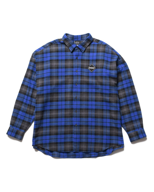 FLANNEL BIG LOGO BAGGY SHIRT