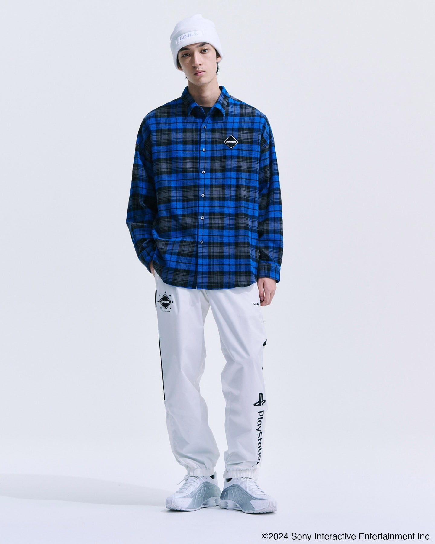 FLANNEL BIG LOGO BAGGY SHIRT