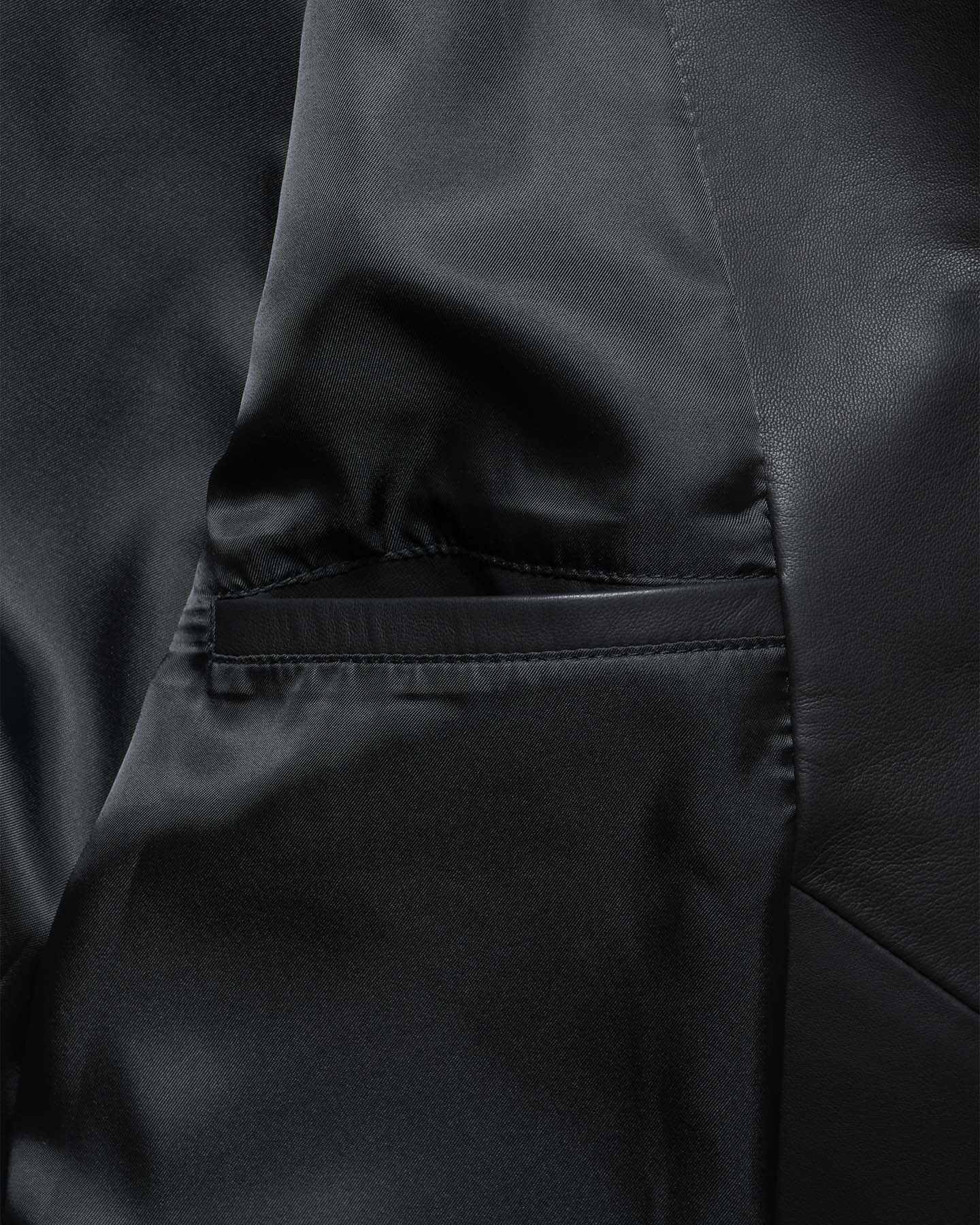 LEATHER TRACK JACKET