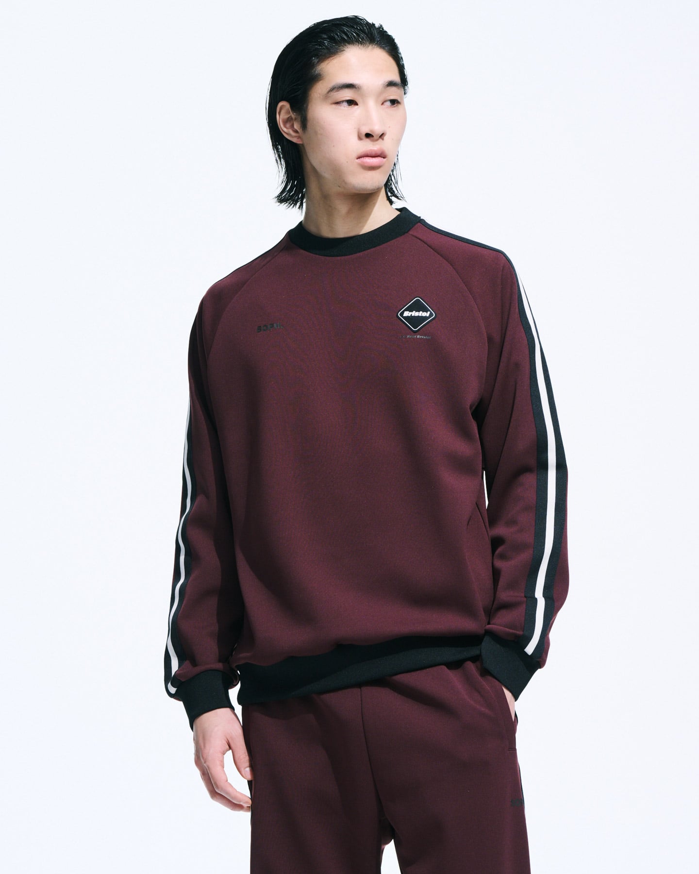 TRAINING TRACK CREWNECK TOP