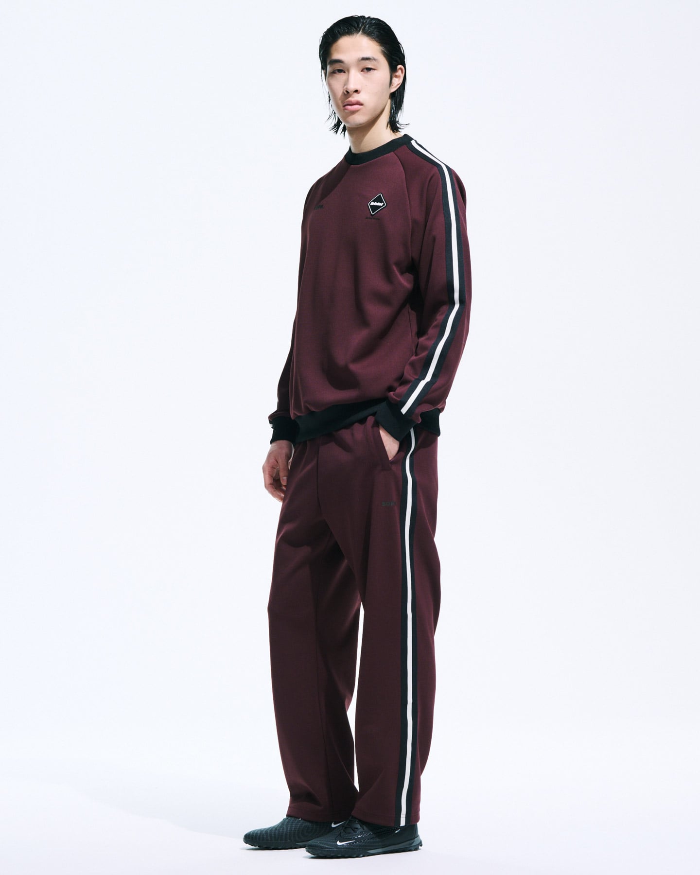 トップス FCRB TRANING TRACK CREWNECK TOP SOPH. | TRAINING TRACK CREWNECK TOP(M OFF WHITE):