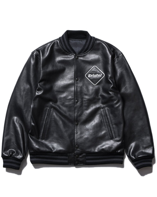 LEATHER TEAM VARSITY BLOUSON