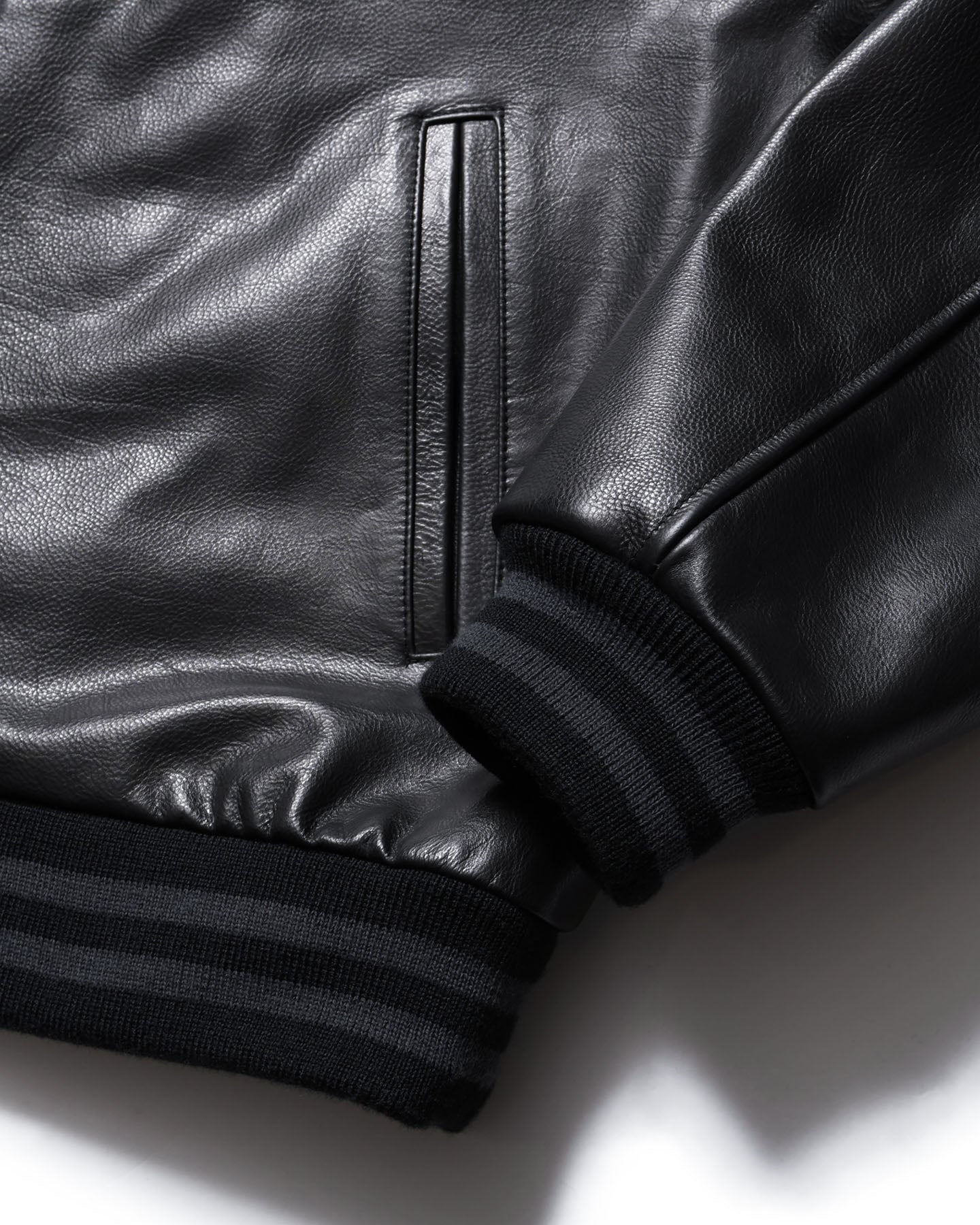 LEATHER TEAM VARSITY BLOUSON