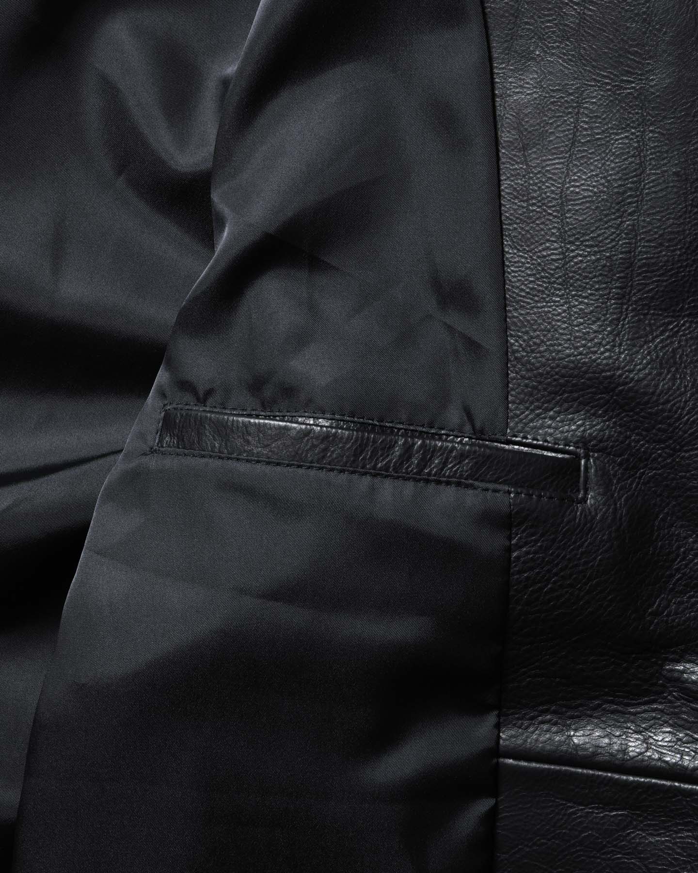 LEATHER TEAM VARSITY BLOUSON