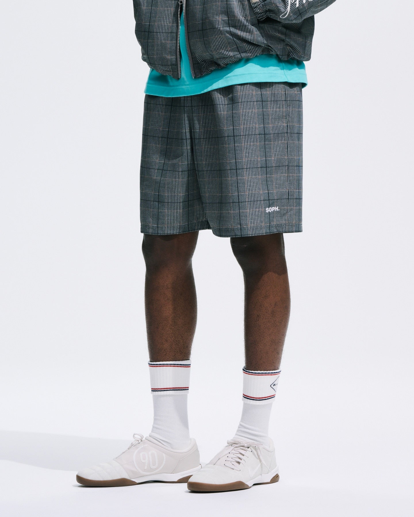PLAID PRACTICE SHORTS