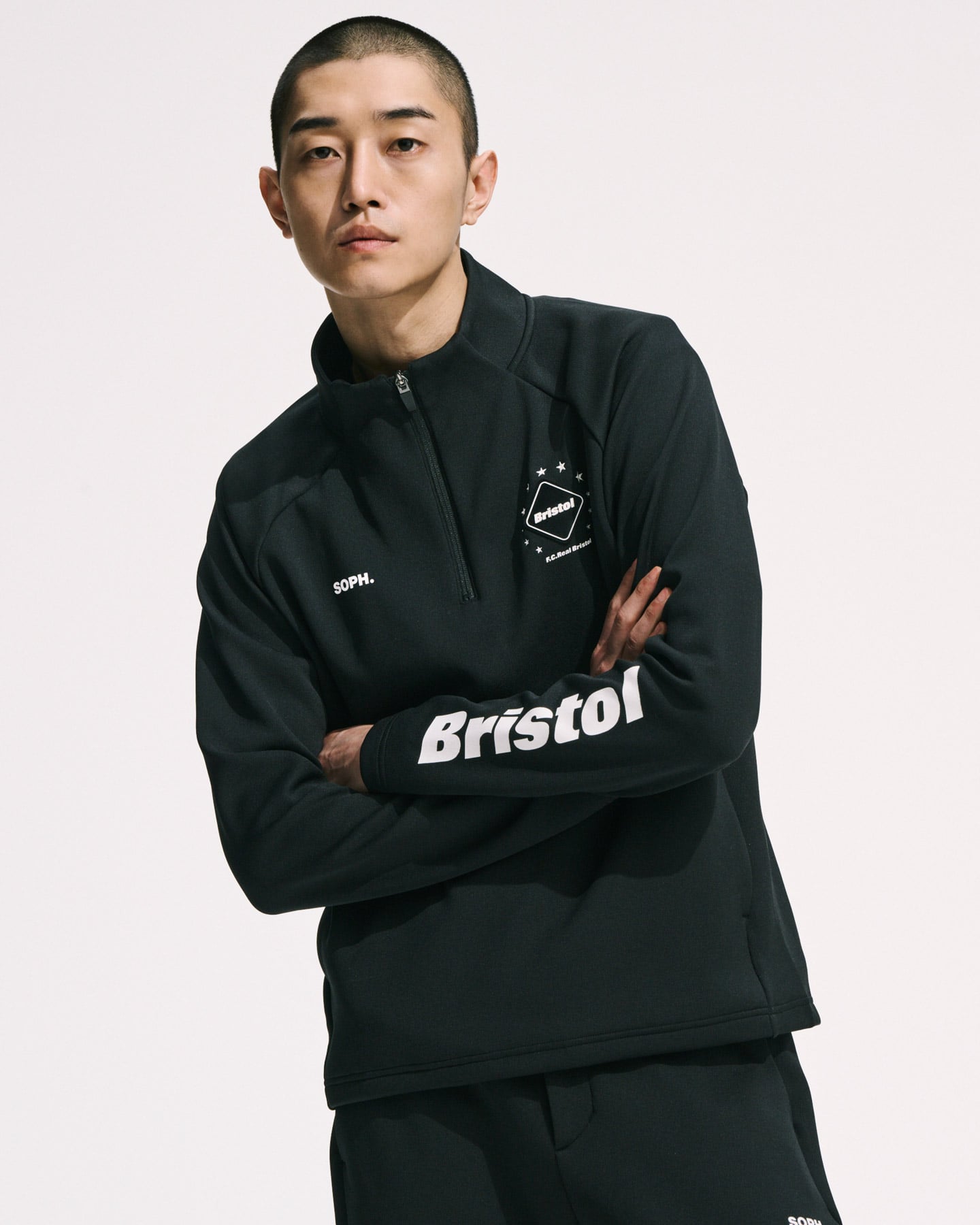 QUARTER KNIT ESSENTIAL HALF-ZIP TOP