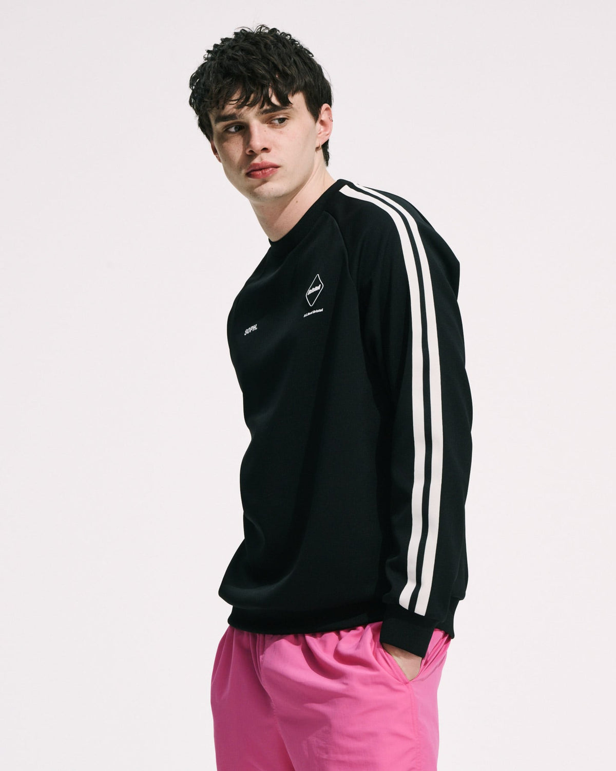 TRAINING TRACK CREWNECK TOP