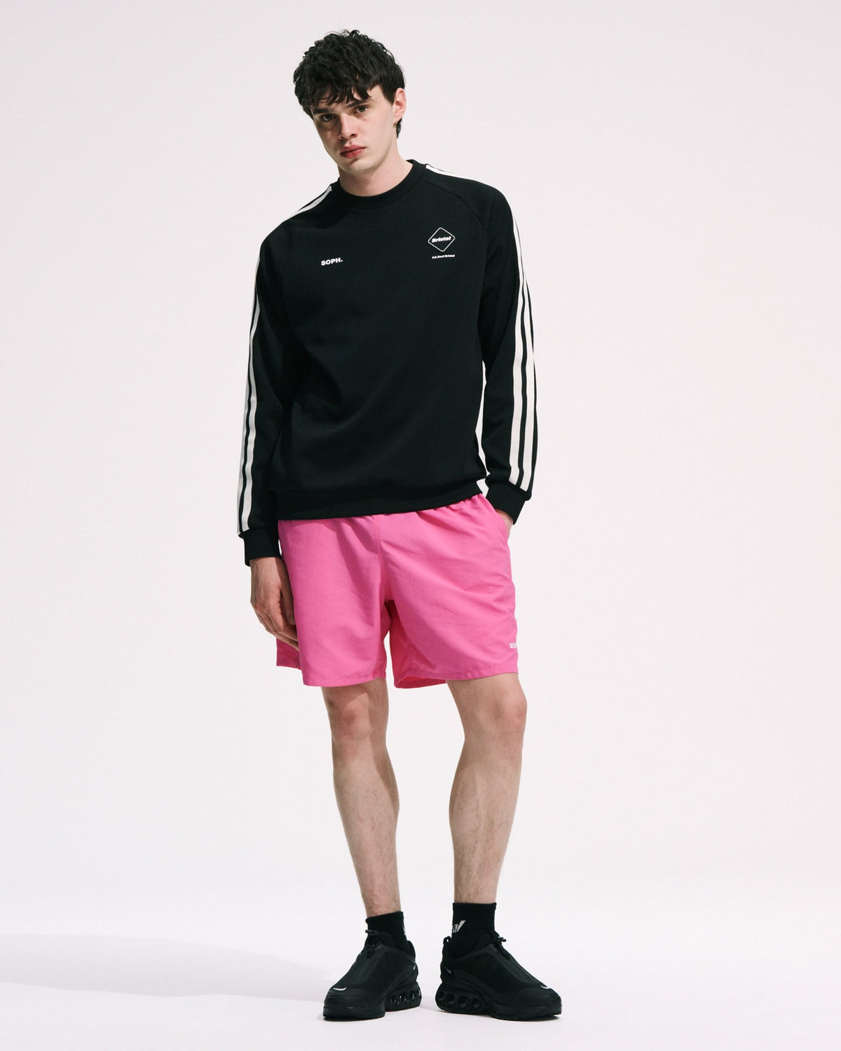 TRAINING TRACK CREWNECK TOP