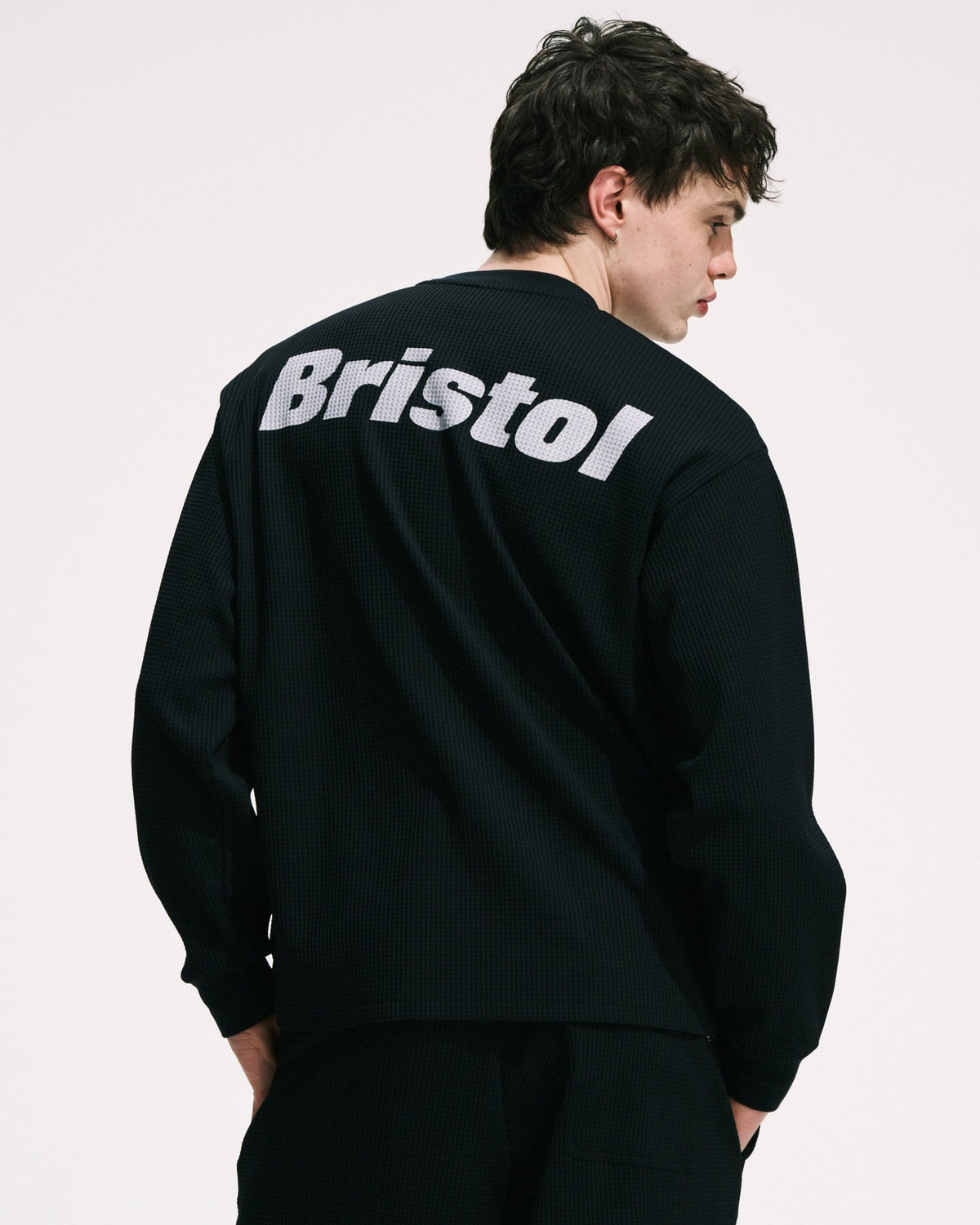 TECH WAFFLE L/S LOUNGE TOP