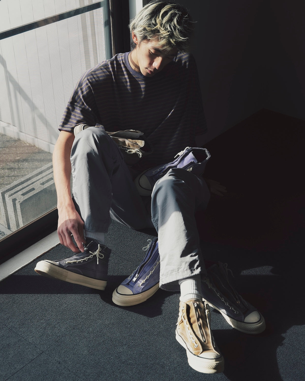 Gramicci & nonnative WALKERS ST EASY PANTS C/N GABARDINE PIGMENT